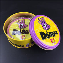Load image into Gallery viewer, spot it and dobble card game table Board Game For Dobbles Kids Spot Cards It Go Camping Metal Tin Box SHALOM HALLOWEEN toys