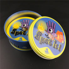 Load image into Gallery viewer, spot it and dobble card game table Board Game For Dobbles Kids Spot Cards It Go Camping Metal Tin Box SHALOM HALLOWEEN toys