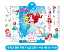 Load image into Gallery viewer, disney Toy Story Woody Buzz Child Temporary Tattoo Body Art Flash Tattoo Stickers frozen elsa anna Waterproof Styling Sticker