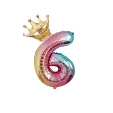 Load image into Gallery viewer, 32inch Digital Balloons Toys Kids Happy Birthday Party Theme Decor Cartoon Inflatable Party Hat Column Gift Toys for Children
