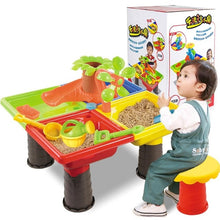 Load image into Gallery viewer, None 1 Set Children Beach Table Sand Play Toys Set Baby Water Sand Dredging Tools Color Random
