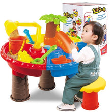 Load image into Gallery viewer, None 1 Set Children Beach Table Sand Play Toys Set Baby Water Sand Dredging Tools Color Random
