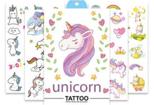 Load image into Gallery viewer, 1 pcs Disney Children's Cartoon Temporary Tattoos Cartoon girls frozen princess Tattoo Paper Boy  Avengers Flash Tattoo Stickers
