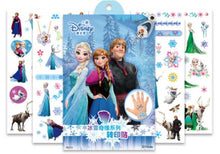 Load image into Gallery viewer, 1 pcs Disney Children's Cartoon Temporary Tattoos Cartoon girls frozen princess Tattoo Paper Boy  Avengers Flash Tattoo Stickers
