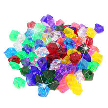 Load image into Gallery viewer, 400PCS/200PCS Plastic Gems Ice Grains Colorful Stones Children Jewels Acrylic Jewels Ice Counter Crystal Diamonds Toy
