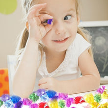 Load image into Gallery viewer, 400PCS/200PCS Plastic Gems Ice Grains Colorful Stones Children Jewels Acrylic Jewels Ice Counter Crystal Diamonds Toy
