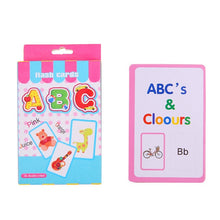 Load image into Gallery viewer, Baby Cognitive Puzzle Cards Educational Toys Matching Game Cartoon Vehicle Animal Fruit English Learning flashCards for Children
