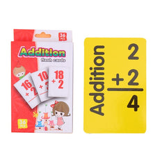 Load image into Gallery viewer, Baby Cognitive Puzzle Cards Educational Toys Matching Game Cartoon Vehicle Animal Fruit English Learning flashCards for Children
